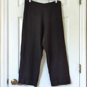 Bryn Walker 100% Linen High Waisted Straight Leg Cropped Soft Pants